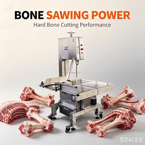 500-type stainless steel push-pull <b>saw</b> <b>bone</b> and meat cutter, suitable for frozen meat processing, with adjustable thickness - Product Image 2