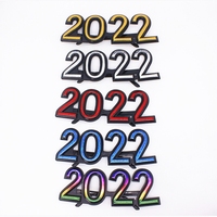 DL Glasses Interesting 2022 Digital Decoration New Year Eve Party Funny Number Glasses Creative Photo Props brillen rahmen