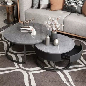 Tavolino da Caffè Moderno e Semplice con Piano <span class=keywords><strong>in</strong></span> <span class=keywords><strong>Vetro</strong></span> Temperato e Struttura <span class=keywords><strong>in</strong></span> Legno e Ferro, Ideale <span class=keywords><strong>per</strong></span> Soggiorni di Piccoli Appartamenti - Product Image 4