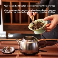 Ensemble bouilloire et tasses à thé en titane pur 180 ml – Design minimaliste, résistant aux hautes températures, portable, pour thé Kung Fu