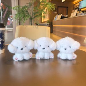 HECION Llavero de Peluche de Perrito con Lazo de 9cm, Adorable Muñeco de Peluche de Perro Pequeño para Parejas, Colgante para Mochila, Decoración, Regalo - Product Image 3