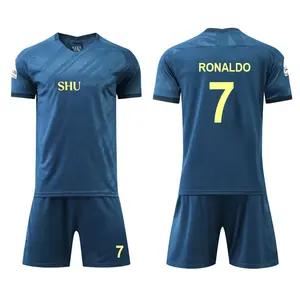 Nieuw Model 2022-23 Saudi Arab Club Team Thaise Kwaliteit Voetbalkleding Al Nassr Uit Voetbal Shirt Ronaldo Uniform