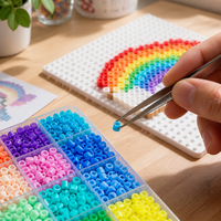 Perles thermocollantes miniatures en EVA de 2,6 mm, 221 couleurs, en gros, sac de recharge, certifiées CE, jouet éducatif sûr pour le bricolage