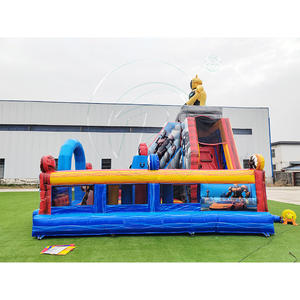 Château gonflable à glissière de grande taille de la marque Mico, nouveau design, en PVC, 7 mètres de haut, sur le thème des robots, capacité de 300 à 500 kg, pour les fêtes d'enfants - Product Image 4