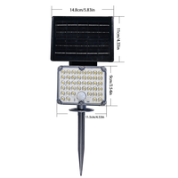 Lampes solaires de jardin LED d'extérieur S28, éclairage décoratif de pelouse extérieur avec capteur de mouvement IP54