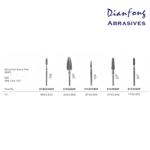 Forets en carbure pour <span class=keywords><strong>technicien</strong></span> dentaire, extra fins, à dents spirales, pour le contourage et la finition - Product Image 1