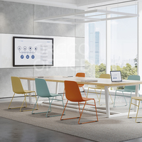 Chaise nordique européenne pour hôtel hôpital Restaurant Rembourrage en tissu Rembourrage en plastique pour salle de conférence