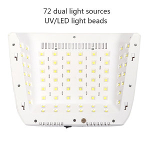 48W UV Nail Lamp 72 LED Beads Quick Drying Gel Polish Curing <b>Light</b> Plastic Professional Manicure Nail Equipment Wholesale - Product Image 3