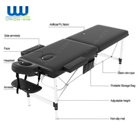 Table de Massage Pliante Portable Union Win avec Tabouret, Mobilier de Salon de Tatouage et d'Esthétique
