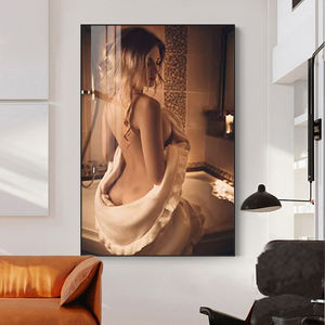 Ritratti Moderni, Dipinti di Nudi Femminili, Arte Murale con Figure Posteriori, Quadri Sexy di Ragazze, Arte in Cristallo e Porcellana per Decorazione Alberghiera - Product Image 2
