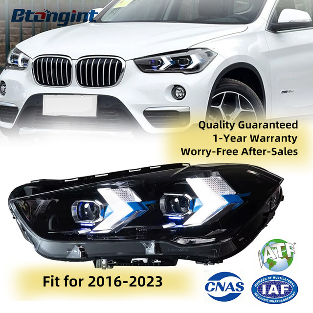 LED Headlights Suitable for 16-23 BMW X1 F48/F49 Modified LED Headlight Assembly DRL signal Light Flow Turn signal Light