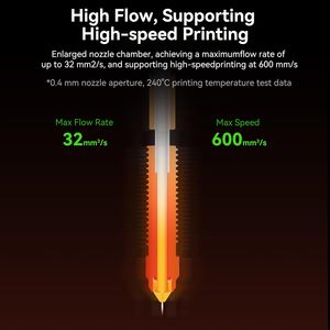 Creality-Kit Hotend V3 SE/KE oficial, bloque calefactor de cerámica, boquilla de intercambio rápido, de alto flujo accesorio de impresión, impresoras 3D, modelo V3, 2017 - Product Image 5