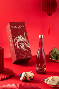 Boîte cadeau de bouteille de vin de luxe personnalisée emballage en papier recyclable au design élégant prix d'usine en gros - Product Image 3