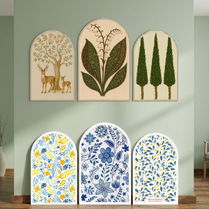 Set de Arcos Florales Reversibles Premium Bosque Encantado (3 Piezas) Colección Botánica Vibrante y Pintoresca para Eventos Decorativos - Product Image 3