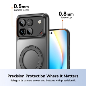 Étui de téléphone portable transparent mat en TPU PC antichoc avec support d'anneau, <span class=keywords><strong>coque</strong></span> arrière <span class=keywords><strong>pour</strong></span> <span class=keywords><strong>Honor</strong></span> Win Phone Cover Cases - Product Image 6