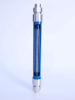 Rotamètre à bride PN16 304/316SUS testeur de flotteur d'eau à gaz pince de filetage liquide rotamètre en verre d'urée