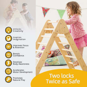 Gimnasio <span class=keywords><strong>de</strong></span> Escalada <span class=keywords><strong>de</strong></span> <span class=keywords><strong>Madera</strong></span> para Niños, Triángulo <span class=keywords><strong>Pikler</strong></span> Montessori, Estructura <span class=keywords><strong>de</strong></span> Juego Interior para Preescolar, Actividad <span class=keywords><strong>de</strong></span> Escalada para Niños Pequeños - Product Image 5