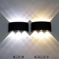 Lampes murales extérieures modernes carrées de luxe, étanches, à LED RGBW, décoratives, pour jardin, aménagement paysager, terrasse, maison