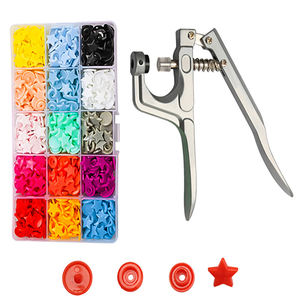 Precio de fábrica Plástico Redondo Prensa Stud Sujetadores Botón a presión Diseño personalizado para ropa de niños Paraguas Papelería - Product Image 4