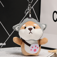 Porte-clés en peluche douce en forme d'ours mignon, personnalisables en gros avec logo sur mesure - Cadeau de Noël