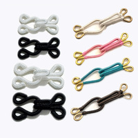 Boutons multi-usages simples en laiton recouverts de tissu pour accessoires vestimentaires, boutons à crochet pour cols de soutiens-gorge et chemises en fourrure