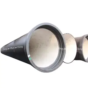 Tubos de hierro fundido dúctil con revestimiento de cemento ISO2531 K9 para agua potable en stock