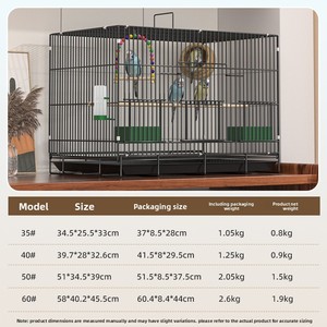 1cm Spacing Encryption <strong>Bird</strong> Villa Luxury <strong>Bird</strong> <strong>Cage</strong> <strong>Bird</strong> Breeding <strong>Cage</strong> Folding Metal <strong>Bird</strong> <strong>Cage</strong> <strong>for</strong> Budgerigar Cockatiel Parrot - Product Image 4
