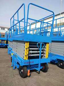 Élévateurs à ciseaux électriques d'approvisionnement d'usine Élévateur d'ascenseur hydraulique mobile auto-mobile Élévateur à ciseaux de couleur personnalisé - Product Image 5