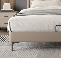Ensemble de chambre à coucher King Size minimaliste et moderne Lit de luxe en métal Offre Spéciale avec villa de Chine Mobilier de maison Article de vente populaire
