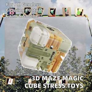 Cubo Mágico 3D, Juguete Antiestrés con Bola Rodante para Niños, Rompecabezas de Laberinto, Material de PC, Caja Educativa - Product Image 2