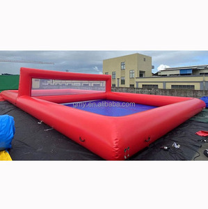 Juego de <span class=keywords><strong>piscina</strong></span> de voleibol para juegos de deportes acuáticos inflables azules y rojos con bomba de aire para alquiler de fiestas - Product Image 6