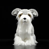 Peluche de Schnauzer Realista Personalizado, Fabricación Profesional ODM OEM, Relleno de Algodón PP Suave, Certificación CE CPC, Ideal para Regalos Navideños