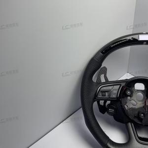 Volante de Cuero y Fibra de Carbono para <span class=keywords><strong>Mercedes</strong></span>-Benz 2018-2023 W167 W205 W213 GT <span class=keywords><strong>63</strong></span> Clase C/G/GLA, Personalizado y de Estilo Deportivo - Product Image 4
