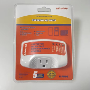 American Standard 15A TV Guard <span class=keywords><strong>Single</strong></span> Plug <span class=keywords><strong>Socket</strong></span> <span class=keywords><strong>Protector</strong></span> contra sobretensiones para uso doméstico 120V 15A Estabilizador de voltaje para refrigerador AC - Product Image 3