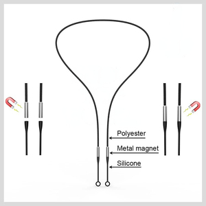 Cordón Magnético Antirrotura para Tapones <span class=keywords><strong>de</strong></span> Oído, Soporte <span class=keywords><strong>de</strong></span> Seguridad Flexible <span class=keywords><strong>de</strong></span> Silicona, Adecuado para Tapones <span class=keywords><strong>de</strong></span> Oído Desmontables - Product Image 4