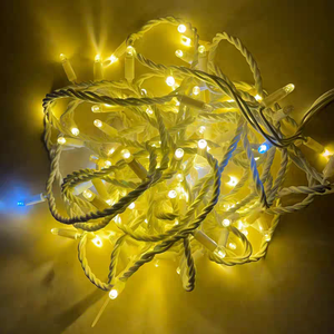 Guirnalda de Luces LED con Cable de Goma Blanco IP67, AC 110V, 10M, 100 LEDs, Blanco Cálido 2700K, Decoración Comercial para Árboles, Edificios y Contornos - Product Image 3