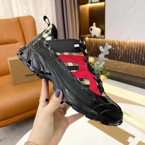 Sneakers de luxe en cuir véritable pour homme, chaussures de créateur à rayures en mesh, marque célèbre, chaussures de marche de luxe de haute qualité pour <span class=keywords><strong>femme</strong></span> - Product Image 2