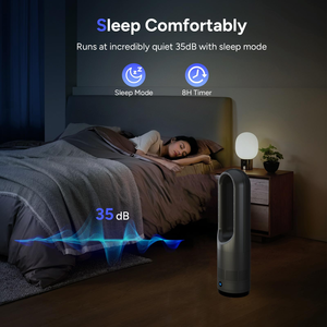Ventilador y Calefactor 2 en 1 sin Aspas, Eléctrico, Oscilante, con Temporizador, para Hogar, Oficina, Dormitorio, Suelo - Product Image 5