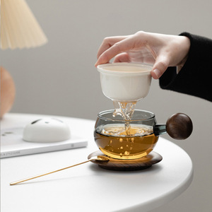 Three Meanings And A Thousand Realms <b>Ceramic</b> Tea Cup 201-300ml With Tea Water Separation Office Use - Product Image 2