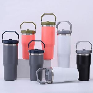Vaso Térmico de Acero Inoxidable de 20oz/30oz, Aislado al Vacío, Reutilizable, con Pajita y Tapa Antiderrames - Product Image 2