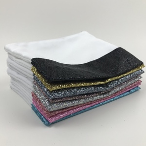 Túi Đựng Đồ Trang Điểm In Logo Lấp Lánh Có Khóa Kéo Kim Loại Màu Vàng Kim Loại Tùy Chỉnh Túi Đựng Mỹ Phẩm Vải Bố Polyester Bán Buôn Trơn Trơn Trơn - Product Image 5