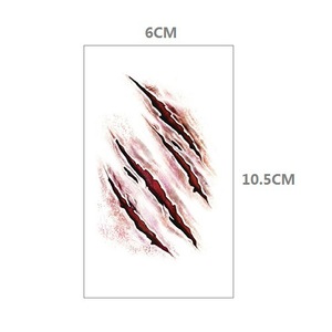 <span class=keywords><strong>Tatouage</strong></span> temporaire Runzio imperméable effet cicatrice, araignée, <span class=keywords><strong>sorcière</strong></span>, Halloween, certifié CE, tenue 3-7 jours, facile à appliquer et à enlever - Product Image 3