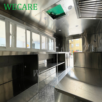 WECARE Remorque de cuisine mobile commerciale pour rue commerçante, barbecue, restauration rapide, entièrement équipée, remorque de cuisine à vendre aux États-Unis