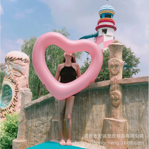 Flotador Inflable en Forma de Corazón de 110 cm, Ecológico, de PVC, para Deportes Acuáticos para Adultos - Product Image 4