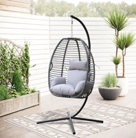 Oeuf chaise balançoire d'extérieur de haute qualité chaise balançoire d'intérieur pliante moderne bon marché pour enfants adulte chaise suspendue en fer forgé