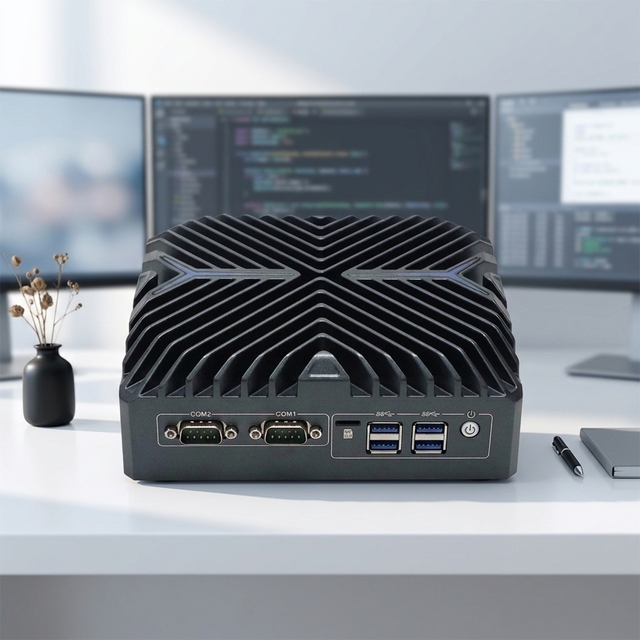 Small Box Computer Mini Pc Intel I7 3 Lan Win10 DDR4 M.2 NVME SSD Mini Desktop Pc for Business