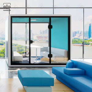 Cabina de Oficina Modular Prefabricada, Insonorizada, Moderna, para Reuniones, Uso en Interiores, para Hoteles, Oficinas y Hogares, con Privacidad y Movilidad - Product Image 1