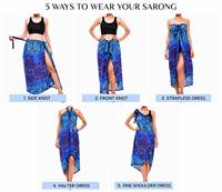 Pareo de Playa Personalizado 100% Algodón para Mujer, Túnica de Baño Oversize, Sarong de Verano, Falda de Playa para Vacaciones