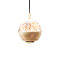 Suspension moderne simple et luxueuse à tête unique, base en aluminium, abat-jour en acrylique, LED 3000K, hauteur réglable, noir, gris, or, pour la maison