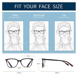 女性用ファッション猫目読書メガネ軽量ブルーライトブロッキングコンピューターメガネ工場卸売価格 - Product Image 4